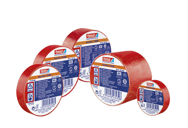 TESAFLEX 53988 VERMELHO 20MX19MM                            