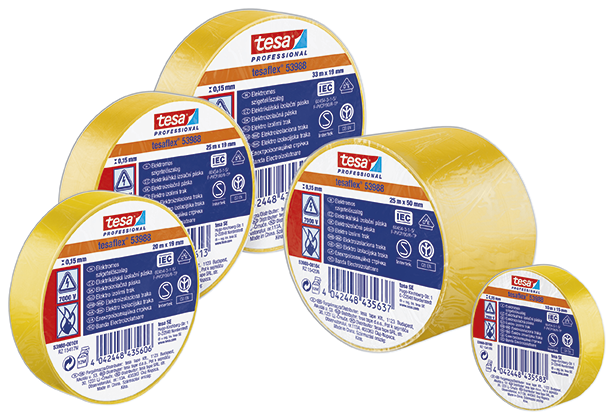 TESAFLEX 53988 AMARELO 20MX19MM                             