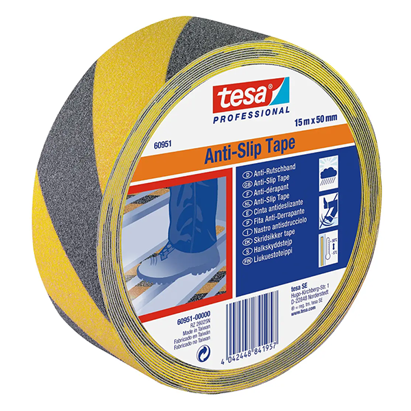 TESA ANTI-DERRAPANTE AMARELO/PRETO 15X50MM