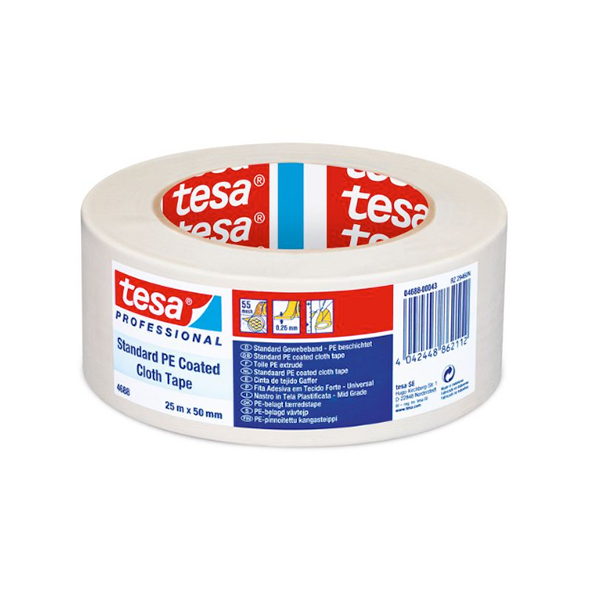 TESABAND 4688 BRANCO 25MX50MM                               