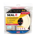 Fita De Calafetagem em PVC 4mm*12mm*6m Branca C/Rede