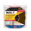 Fita De Calafetagem em PVC 4mm*12mm*6m Castanha C/Rede