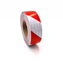 Fita Refletora 48mm*45mts Vermelha/Branca